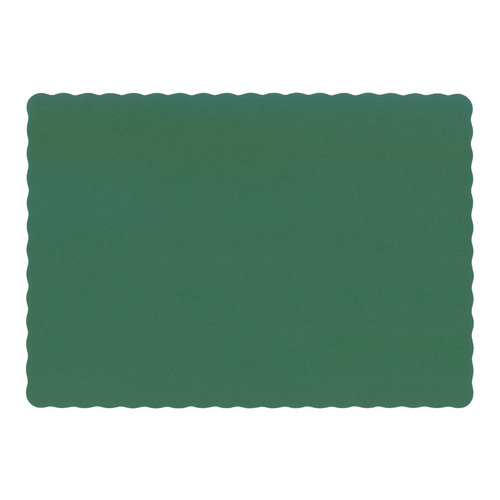 HOFFMASTER 310528 Hoffmaster 9.5 Inch X 13.5 Inch Hunter Green Paper Placemat, 1000 Each